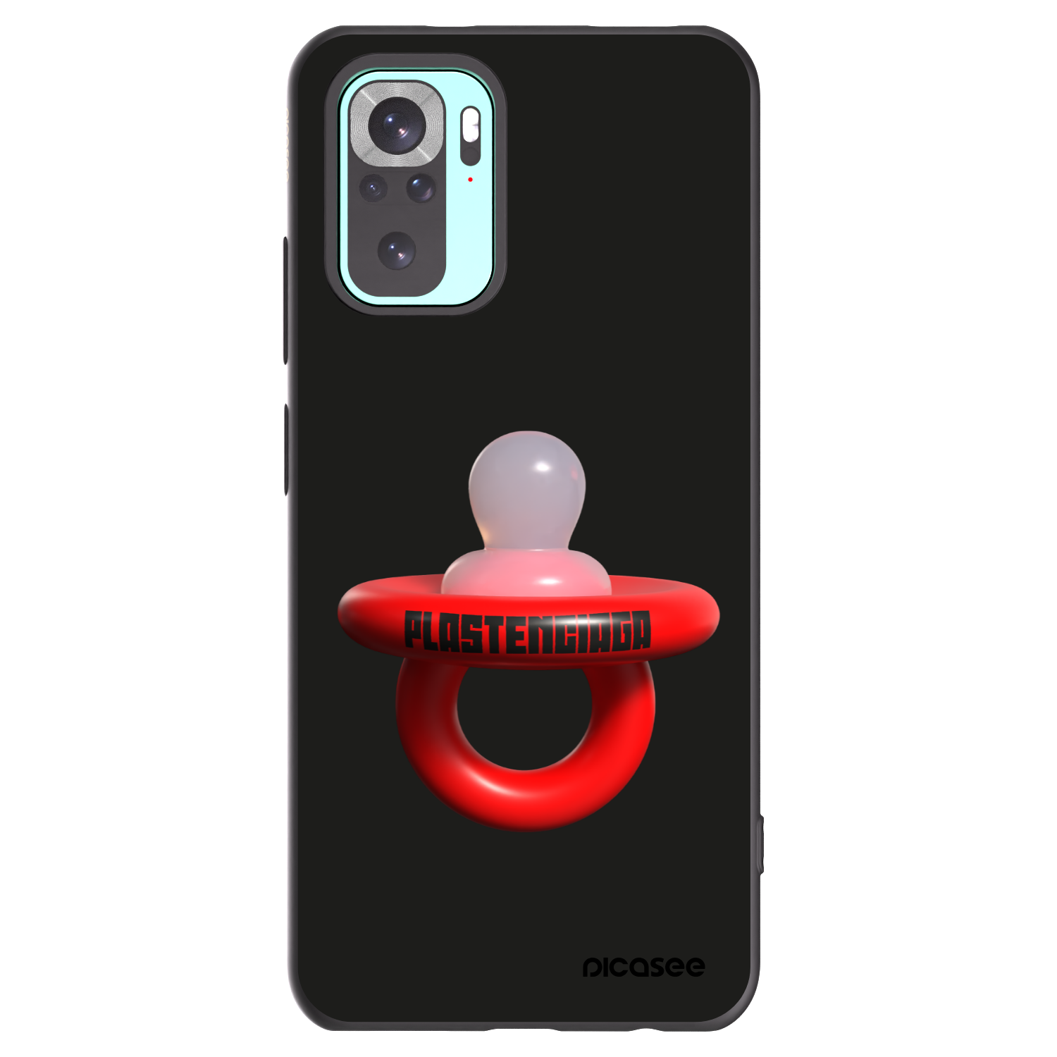 Picasee Xiaomi Redmi Note 10 Pro Hülle - Schwarzes Silikon - Le Dudel