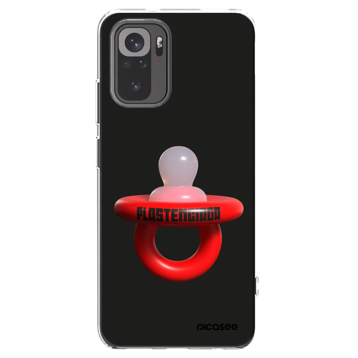 Picasee Xiaomi Redmi Note 10S Hülle - Transparentes Silikon - Le Dudel