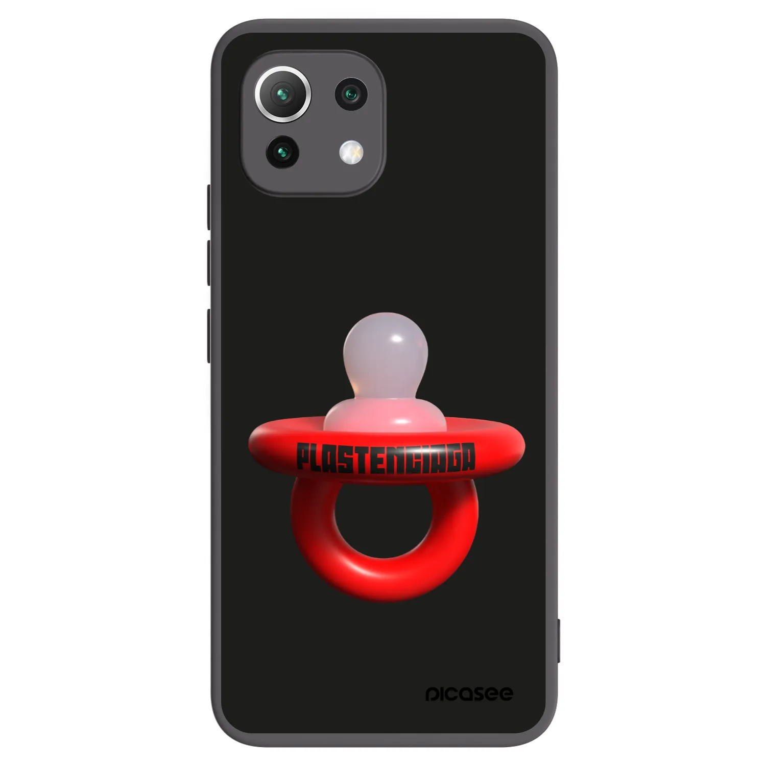 Picasee Xiaomi Mi 11 Lite Hülle - Schwarzes Silikon - Le Dudel