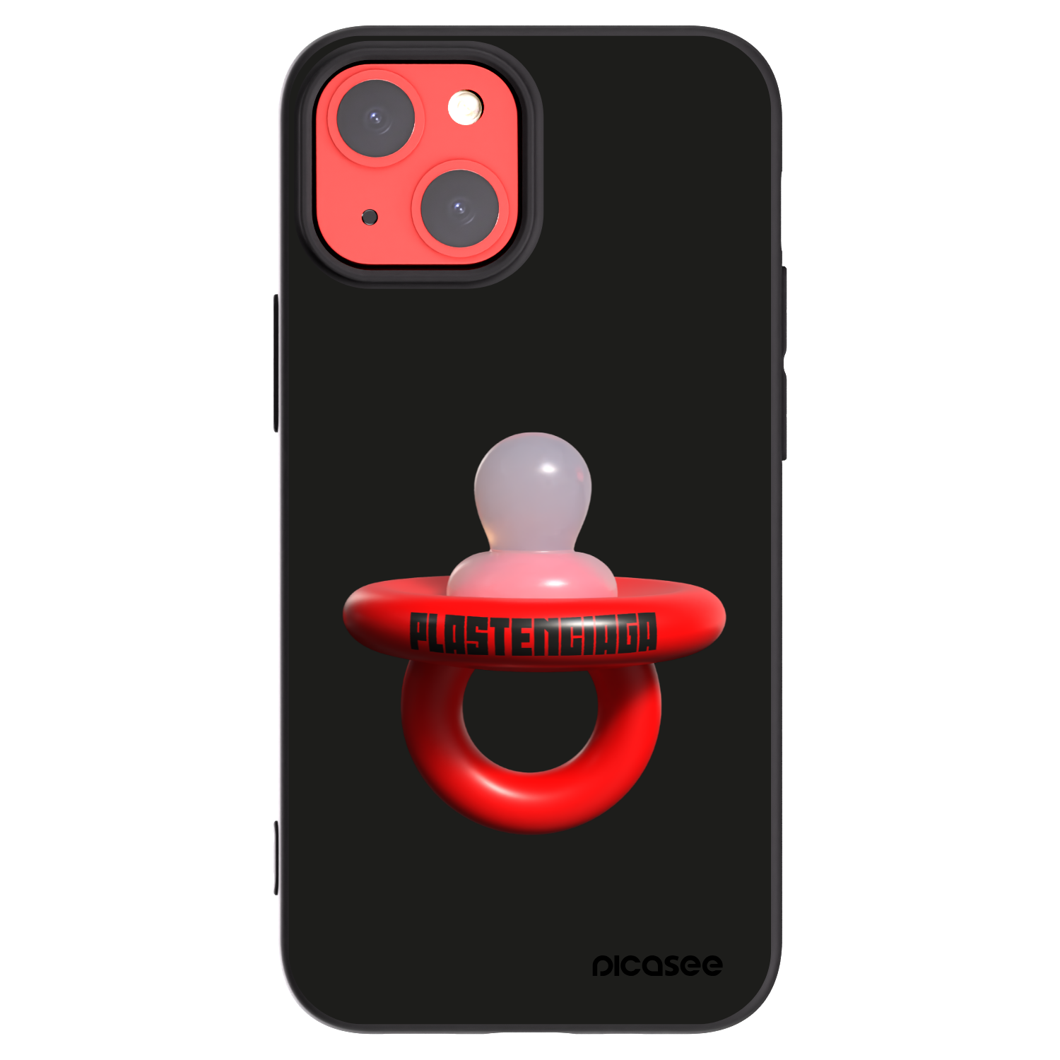Picasee Apple iPhone 13 mini Hülle - Schwarzes Silikon - Le Dudel