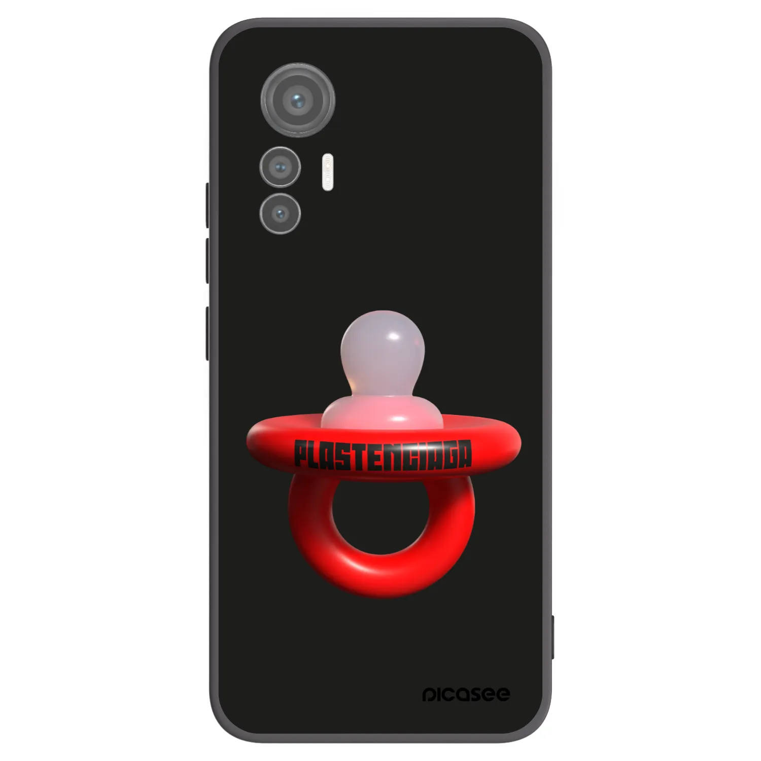 Picasee Xiaomi 12 Lite Hülle - Schwarzes Silikon - Le Dudel