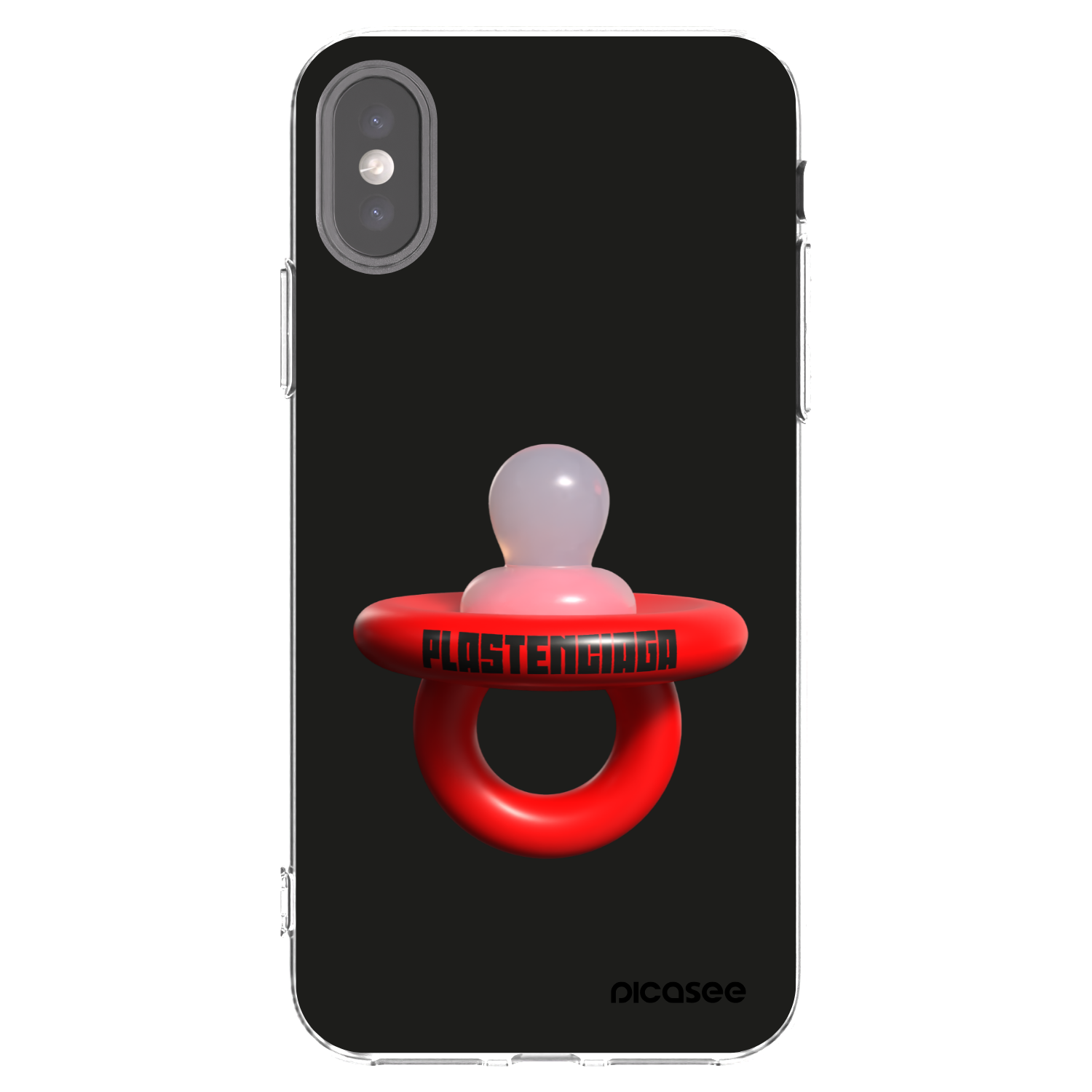 Picasee Apple iPhone X/XS Hülle - Transparentes Silikon - Le Dudel