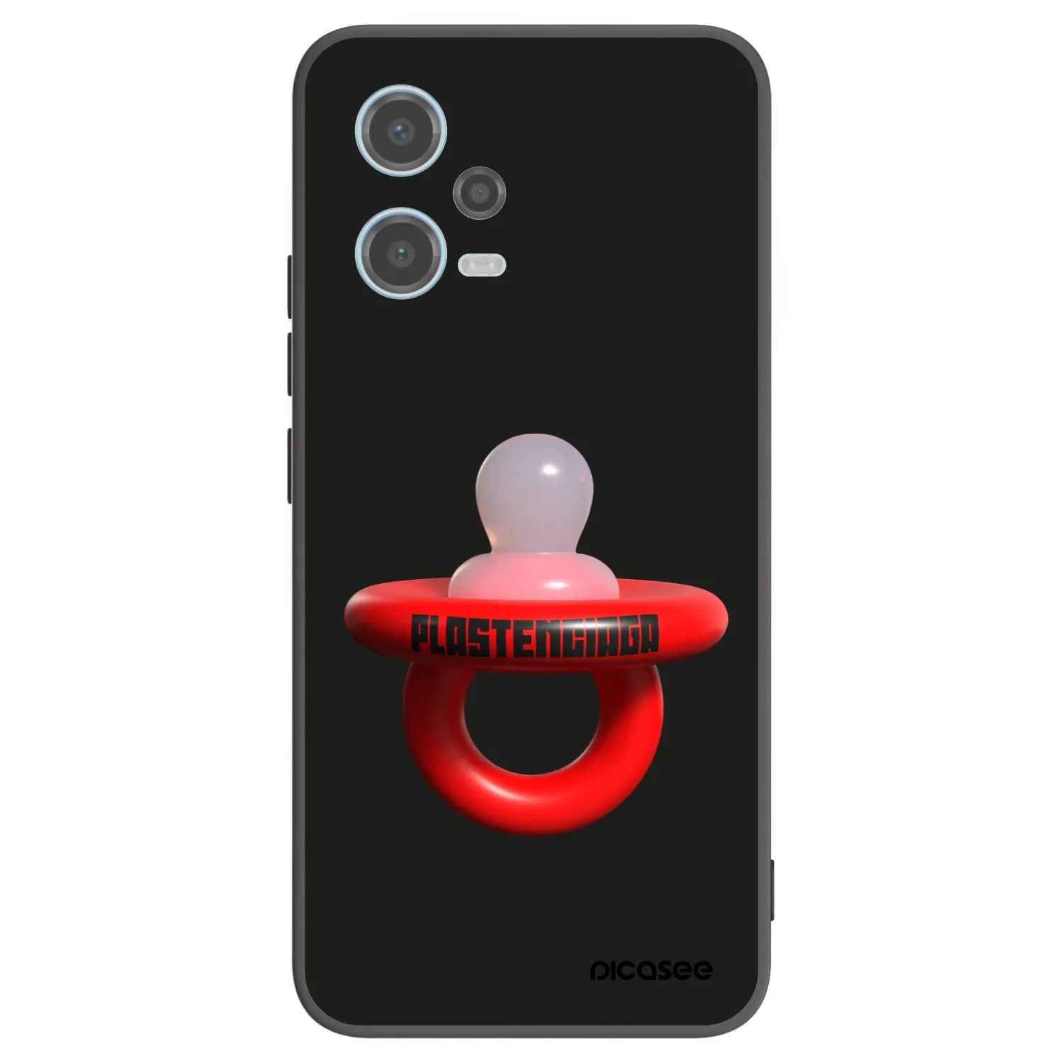 Picasee Xiaomi Redmi Note 12 5G Hülle - Schwarzes Silikon - Le Dudel