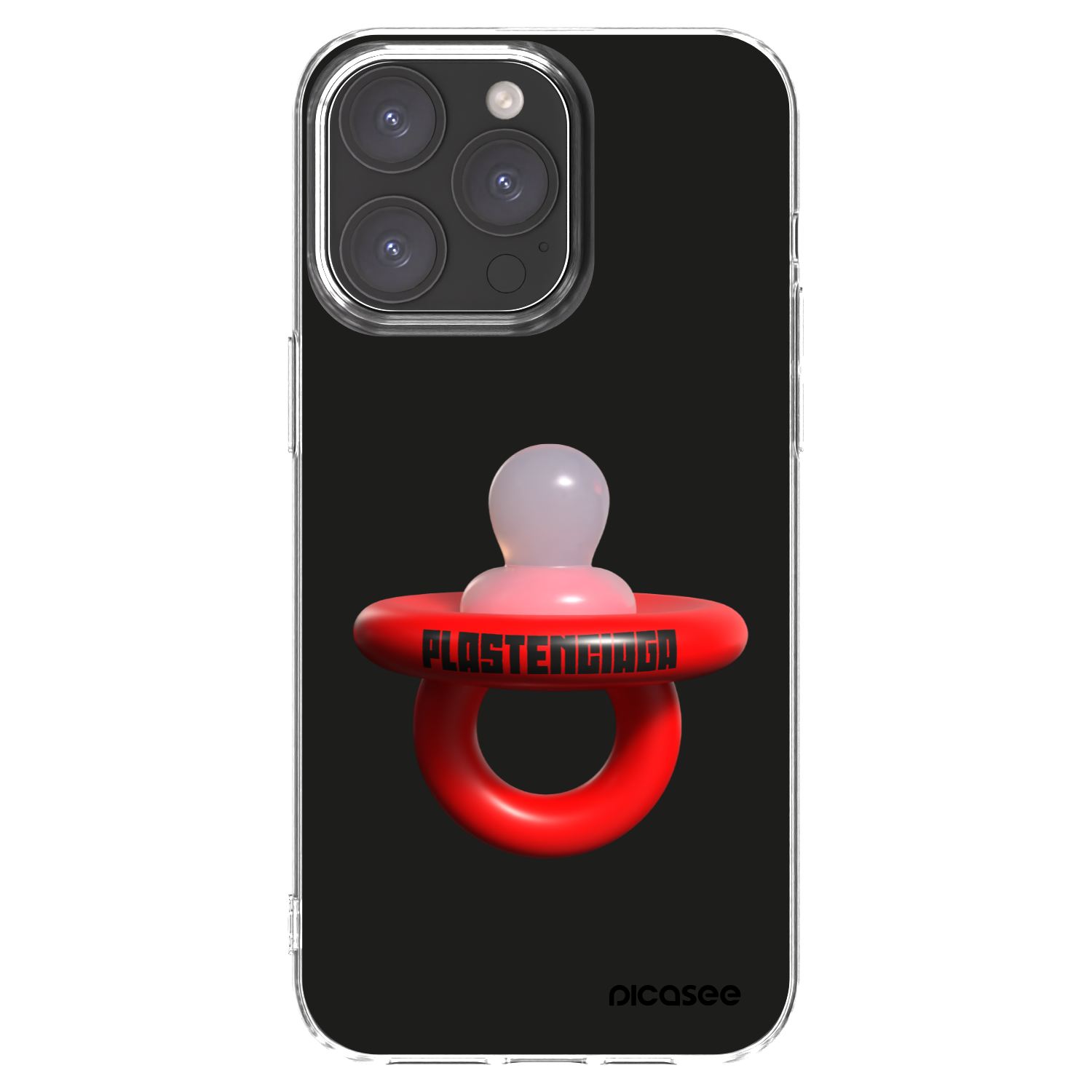 Picasee Apple iPhone 15 Pro Max Hülle - Transparentes Silikon - Le Dudel