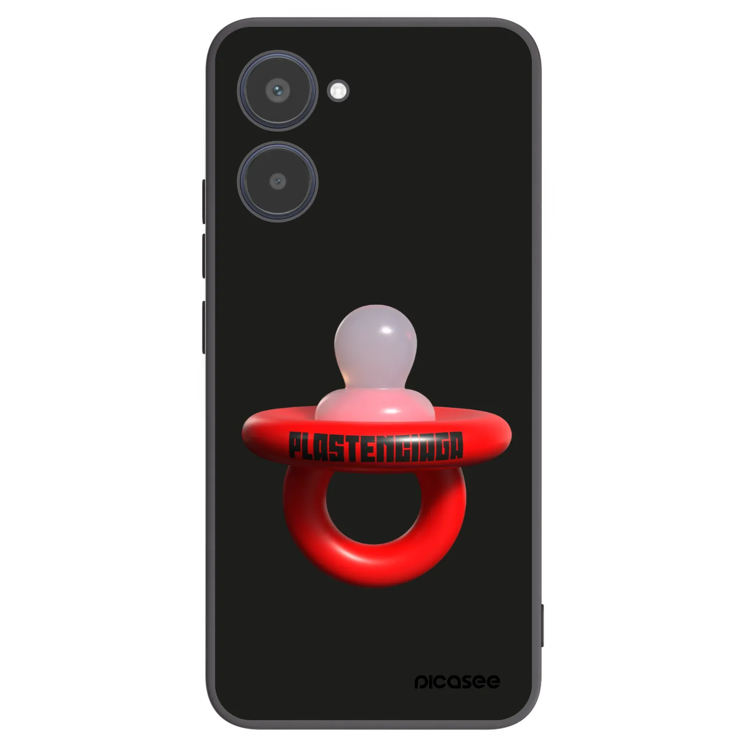 Picasee Realme 10 4G Hülle - Schwarzes Silikon - Le Dudel