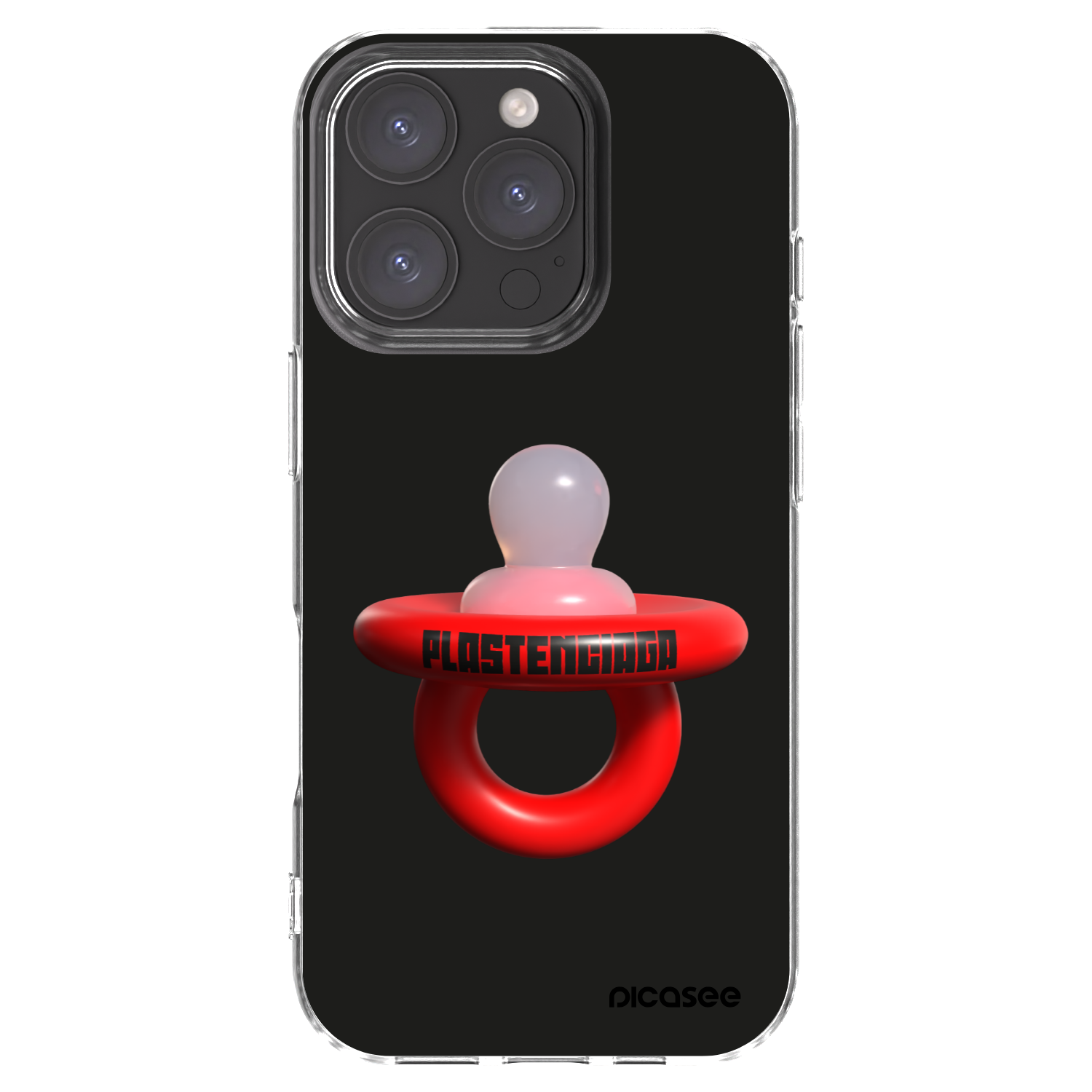 Picasee Apple iPhone 16 Pro Hülle - Transparentes Silikon - Le Dudel