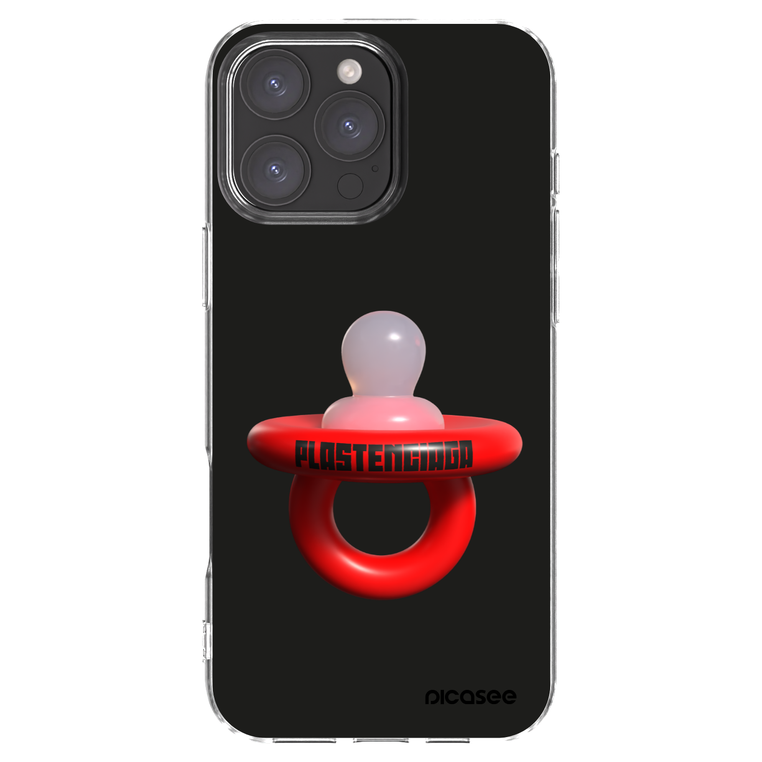 Picasee Apple iPhone 16 Pro Max Hülle - Transparentes Silikon - Le Dudel