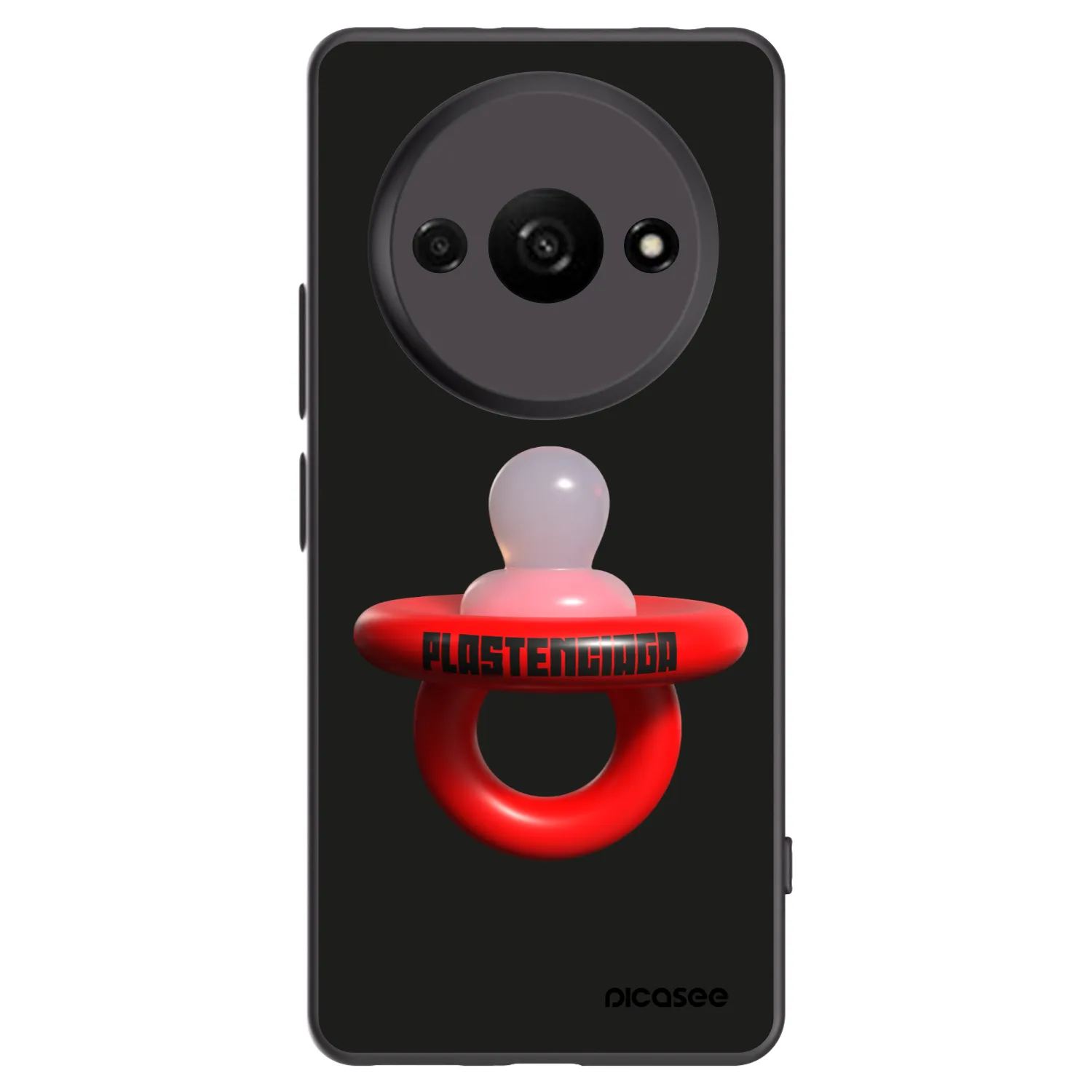 Picasee Xiaomi Redmi A3 Hülle - Schwarzes Silikon - Le Dudel