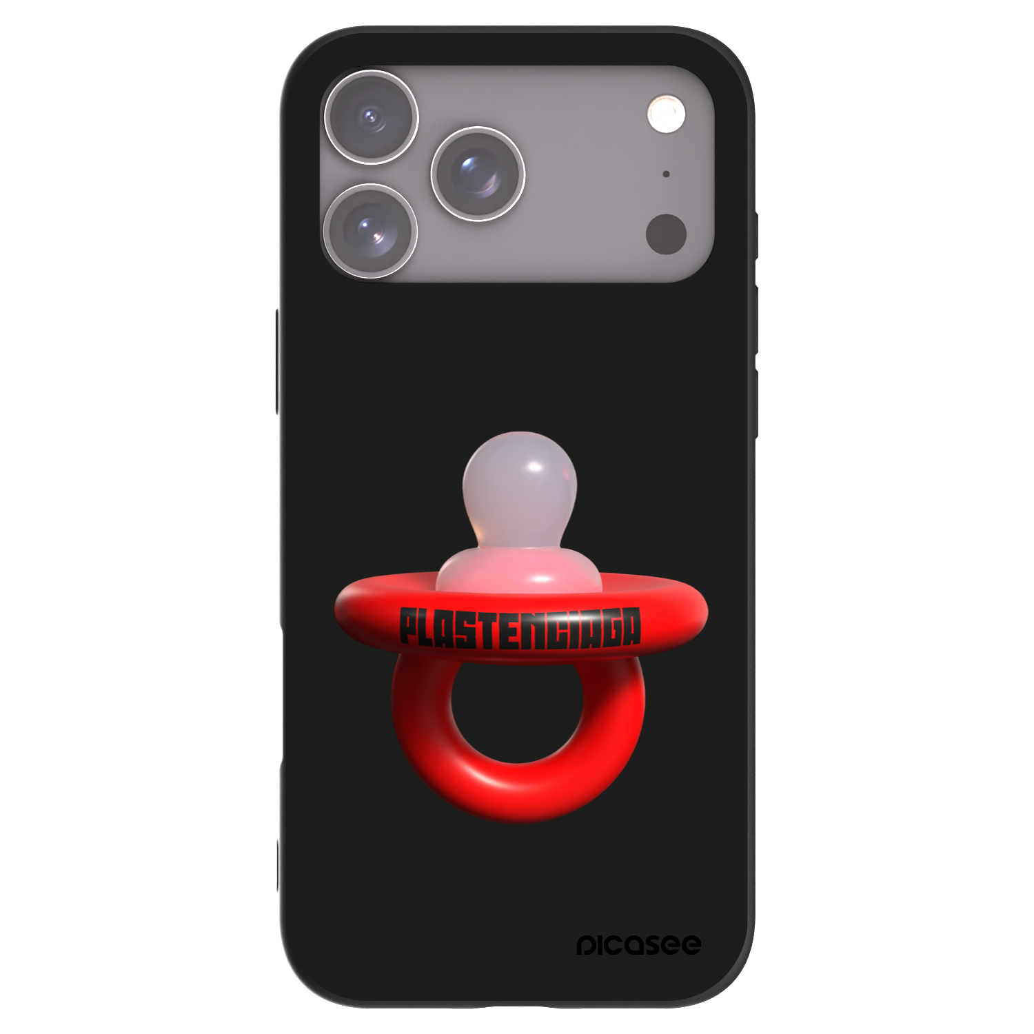 Picasee Apple iPhone 17 Pro Max Hülle - Schwarzes Silikon - Le Dudel