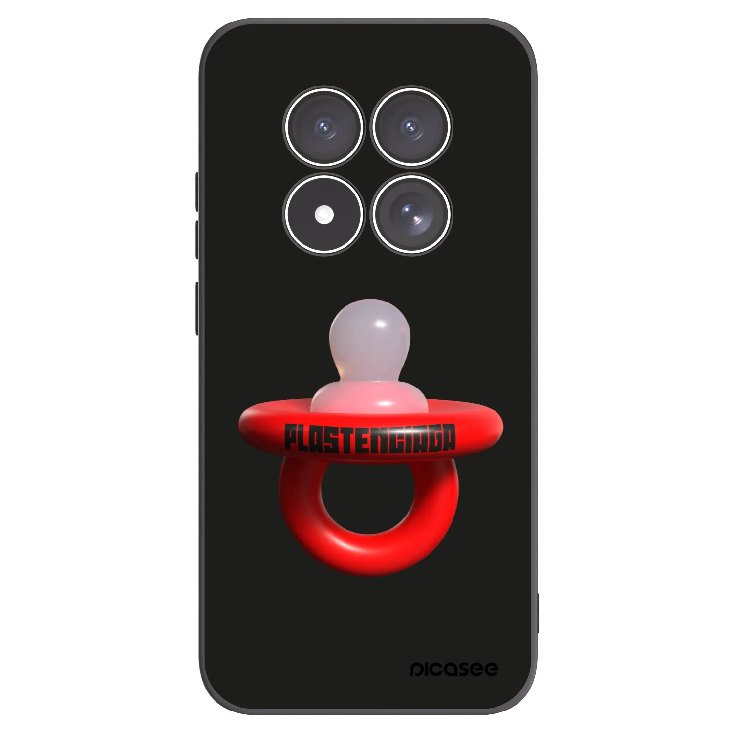 Picasee Xiaomi Redmi Note 15 Pro 4G Hülle - Schwarzes Silikon - Le Dudel