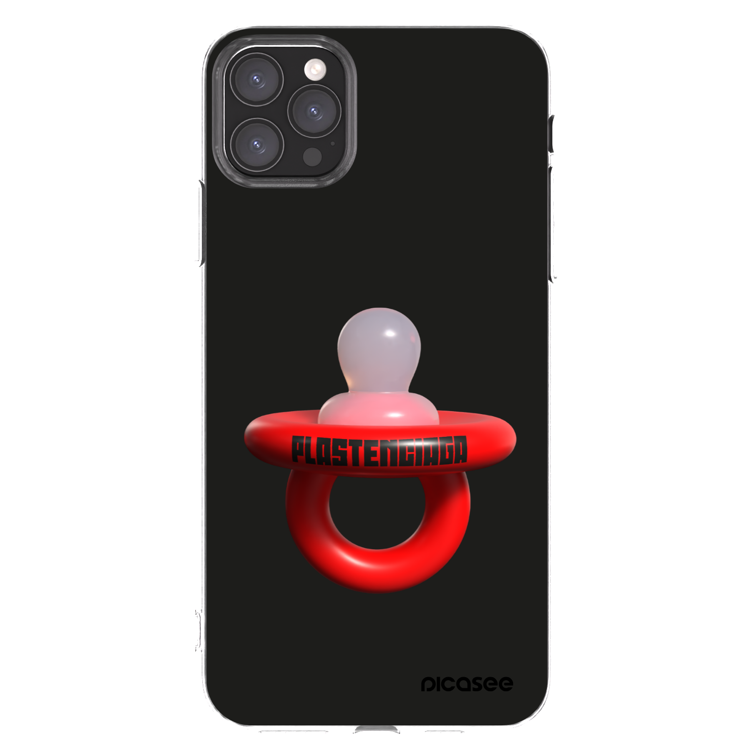 Picasee Apple iPhone 11 Pro Max Hülle - Transparentes Silikon - Le Dudel