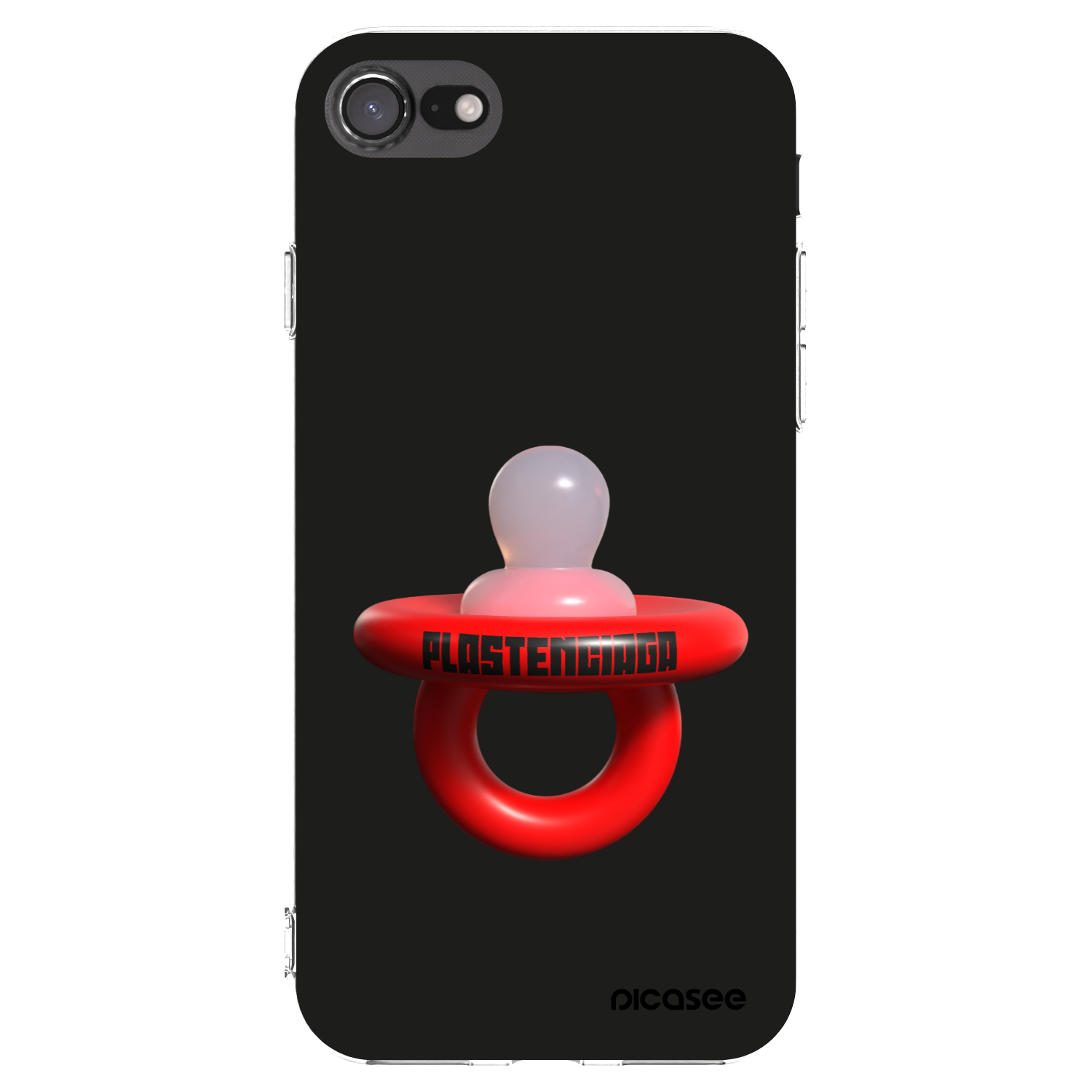 Picasee Apple iPhone 8 Hülle - Transparentes Silikon - Le Dudel