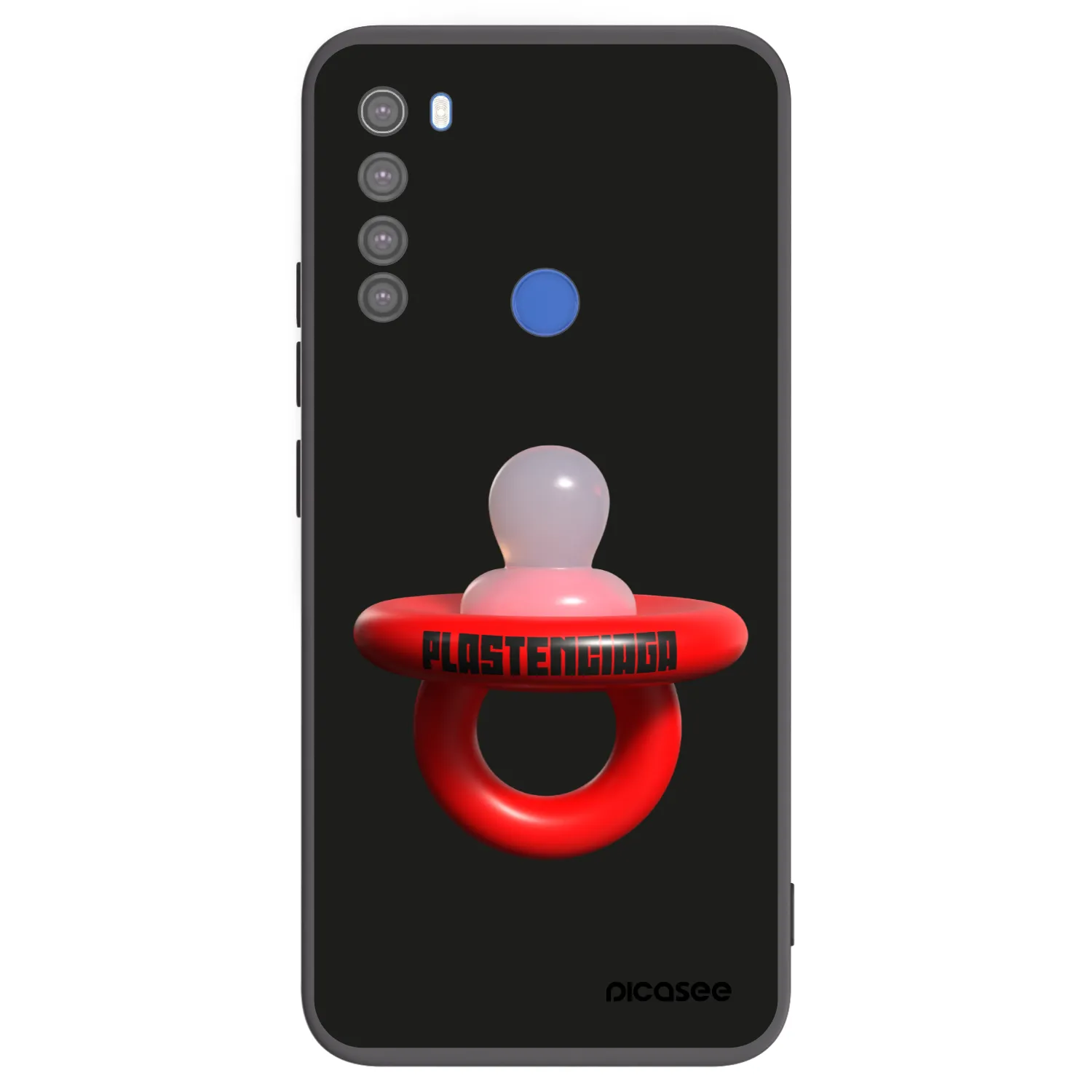 Picasee Xiaomi Redmi Note 8T Hülle - Schwarzes Silikon - Le Dudel