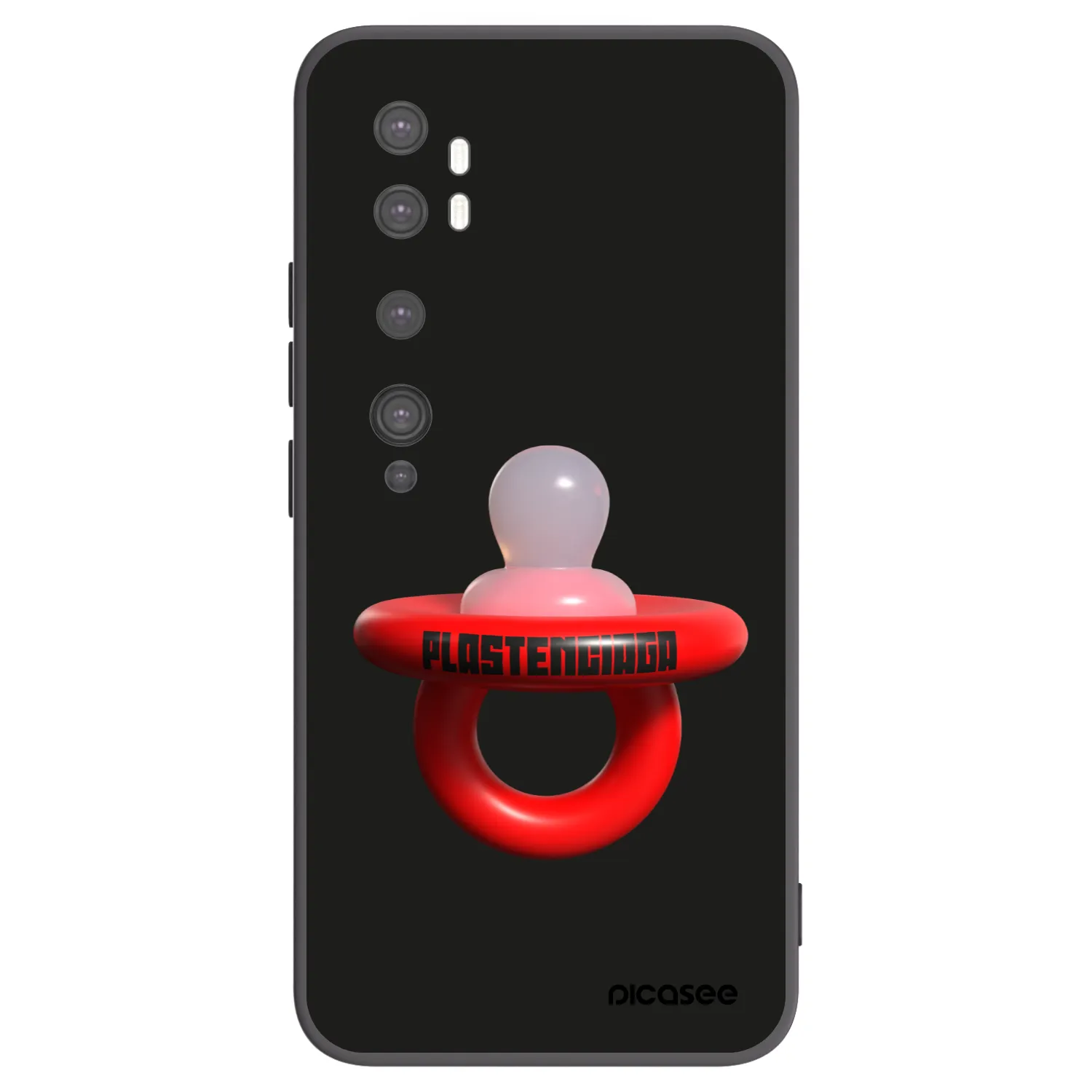 Picasee Xiaomi Mi Note 10 (Pro) Hülle - Schwarzes Silikon - Le Dudel