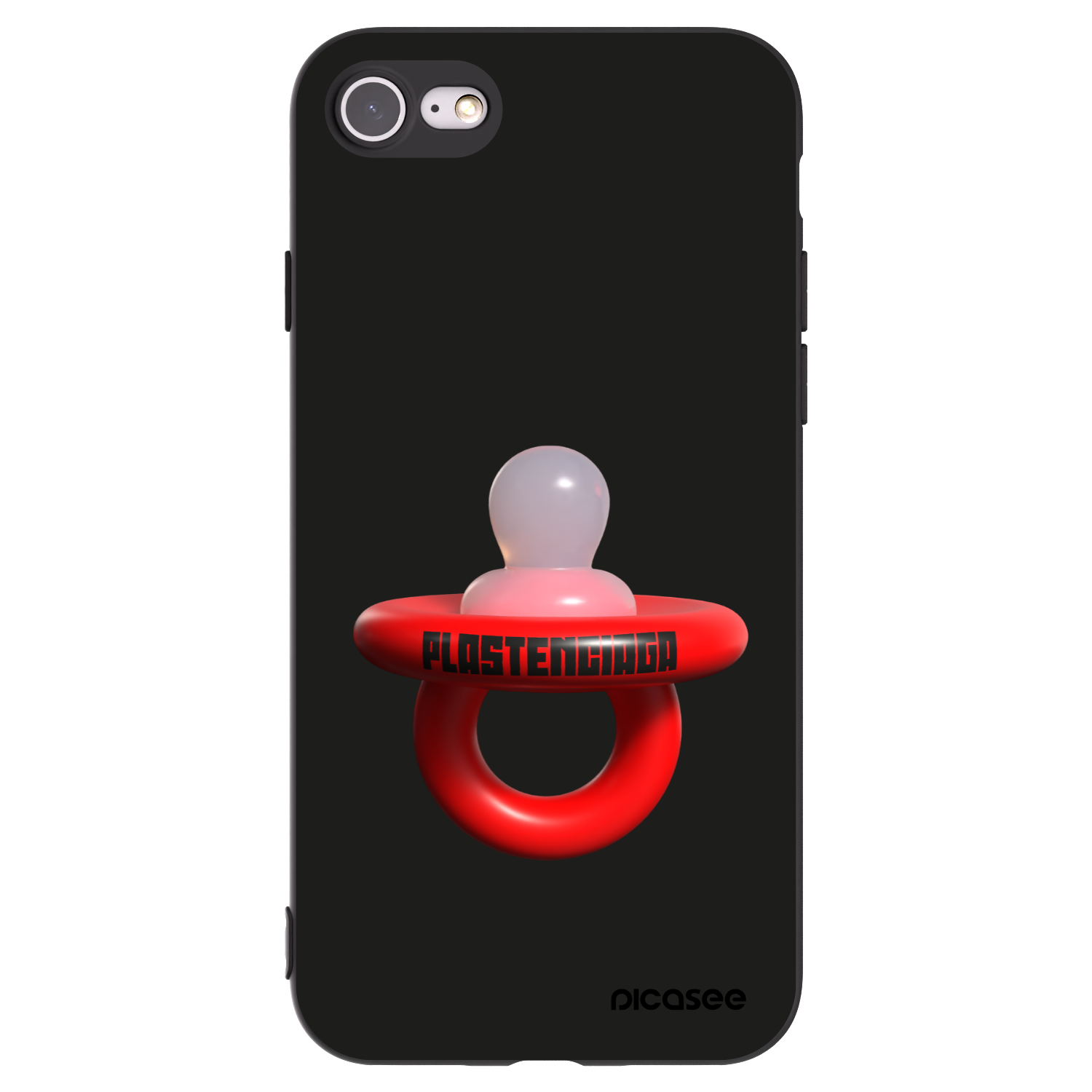 Picasee Apple iPhone SE 2020 Hülle - Schwarzes Silikon - Le Dudel