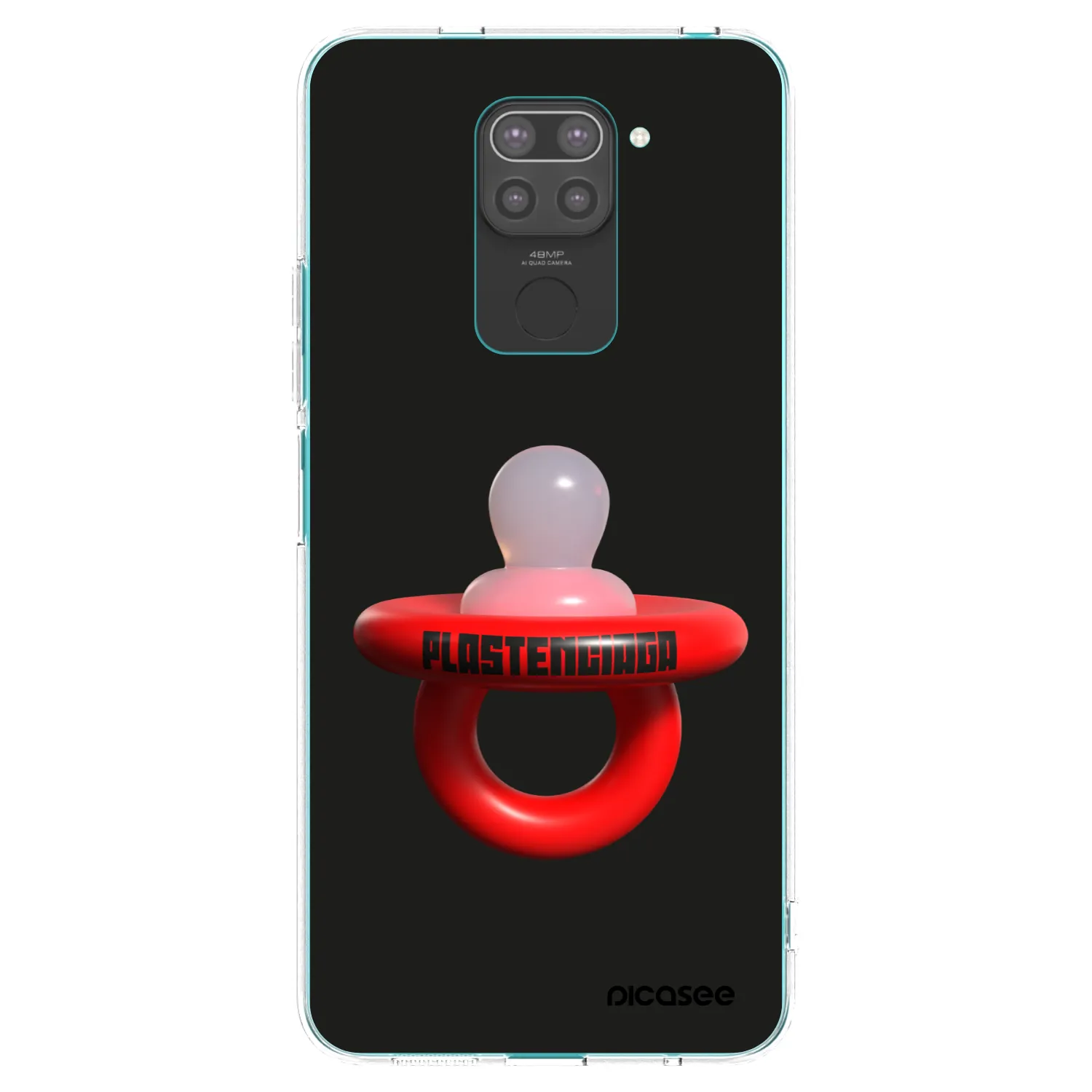 Picasee Xiaomi Redmi Note 9 Hülle - Schwarzes Silikon - Le Dudel