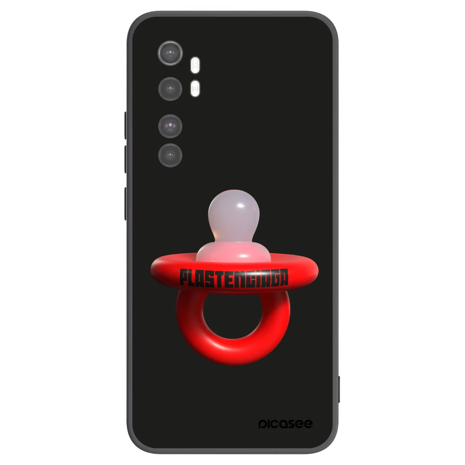 Picasee Xiaomi Mi Note 10 Lite Hülle - Schwarzes Silikon - Le Dudel