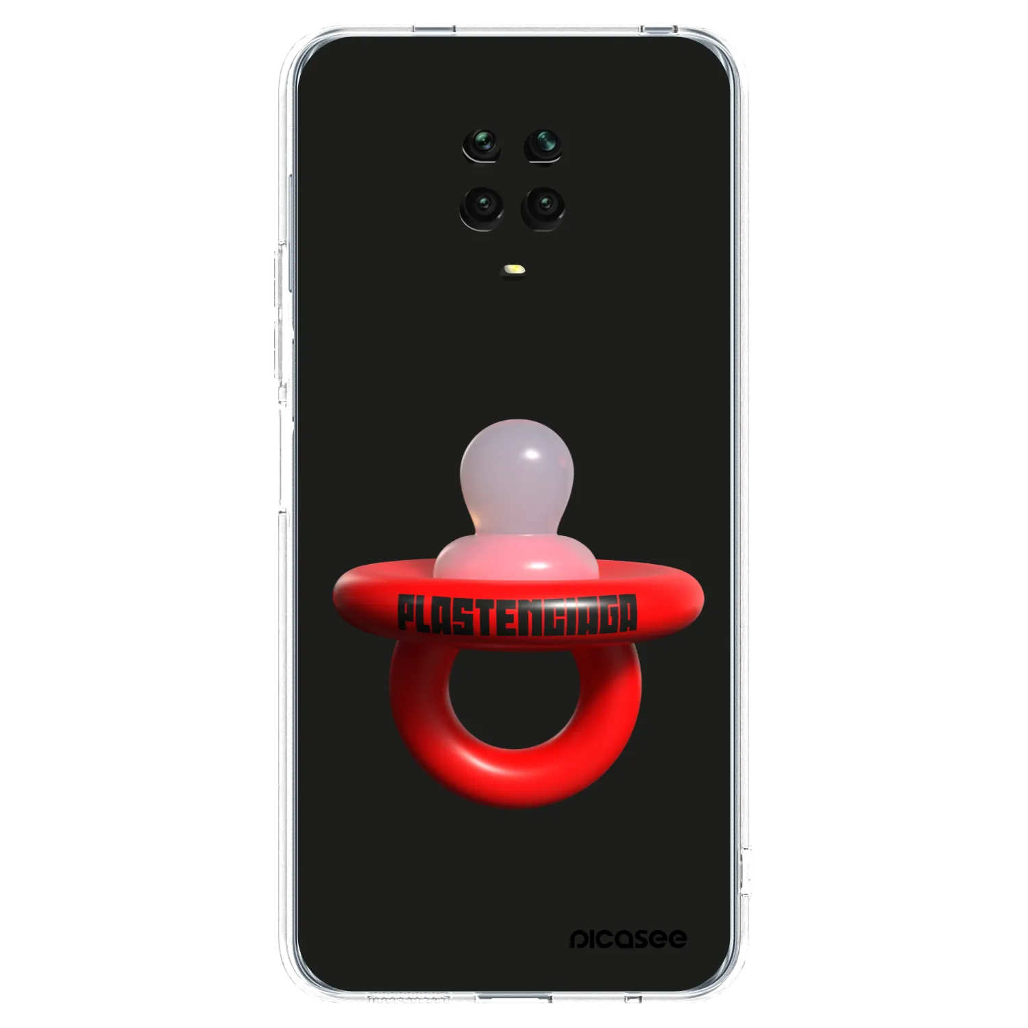 Picasee Xiaomi Redmi Note 9S Hülle - Transparentes Silikon - Le Dudel