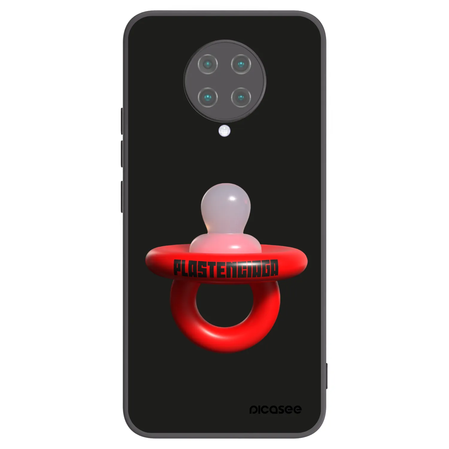 Picasee Xiaomi Poco F2 Pro Hülle - Schwarzes Silikon - Le Dudel