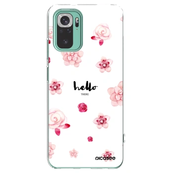 Picasee Xiaomi Redmi Note 10 Pro Hülle - Transparentes Silikon - Hello there
