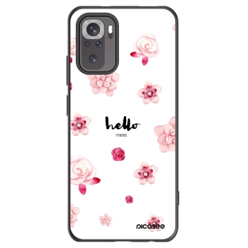 Picasee Xiaomi Redmi Note 10S Hülle - Schwarzes Silikon - Hello there