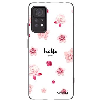 Picasee Xiaomi Redmi Note 11 Pro Hülle - Schwarzes Silikon - Hello there