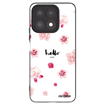 Picasee Honor X8a Hülle - Schwarzes Silikon - Hello there