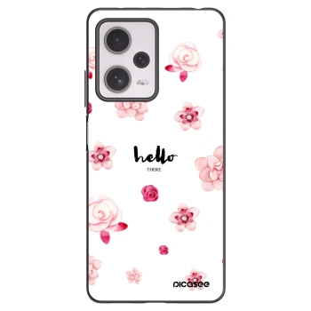 Picasee Xiaomi Redmi Note 12 Pro+ 5G Hülle - Schwarzes Silikon - Hello there