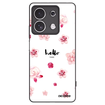 Picasee Xiaomi Redmi Note 13 4G Hülle - Schwarzes Silikon - Hello there