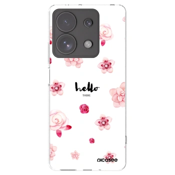 Picasee Xiaomi Redmi Note 13 Pro 4G Hülle - Transparentes Silikon - Hello there