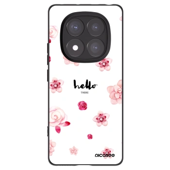 Picasee Xiaomi Redmi Note 14 Pro 5G Hülle - Schwarzes Silikon - Hello there