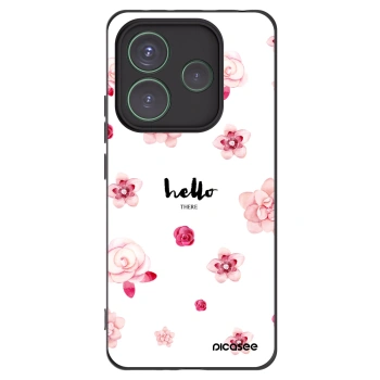 Picasee Xiaomi Redmi Note 14 5G Hülle - Schwarzes Silikon - Hello there
