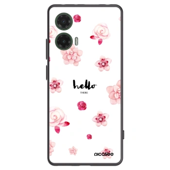 Picasee Motorola Moto G35 5G Hülle - Schwarzes Silikon - Hello there