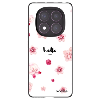 Picasee Xiaomi Redmi Note 14 Pro 4G Hülle - Schwarzes Silikon - Hello there