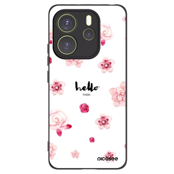 Picasee Xiaomi Redmi Note 14 4G Hülle - Schwarzes Silikon - Hello there
