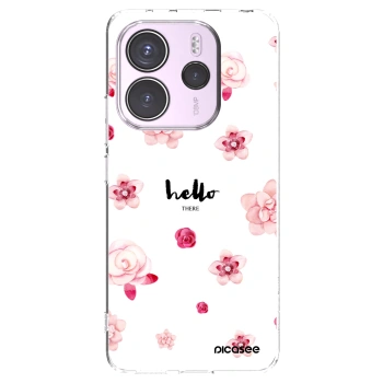 Picasee Xiaomi Redmi Note 14 4G Hülle - Transparentes Silikon - Hello there