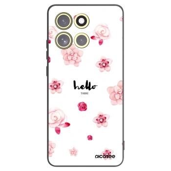 Picasee Motorola Moto G86 Power 5G Hülle - Schwarzes Silikon - Hello there