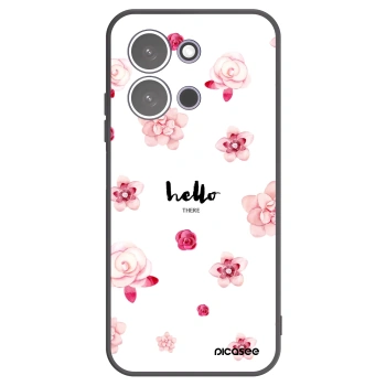 Picasee Xiaomi Redmi 15C 5G Hülle - Schwarzes Silikon - Hello there