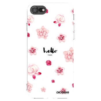 Picasee Apple iPhone 8 Hülle - Transparentes Silikon - Hello there