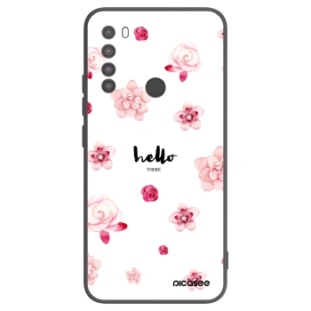Picasee Xiaomi Redmi Note 8 Hülle - Schwarzes Silikon - Hello there