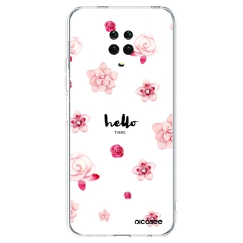 Picasee Xiaomi Redmi Note 9 Pro Hülle - Transparentes Silikon - Hello there