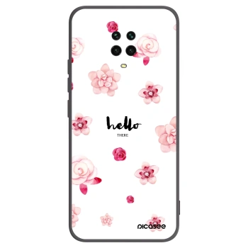 Picasee Xiaomi Redmi Note 9 Pro Hülle - Schwarzes Silikon - Hello there