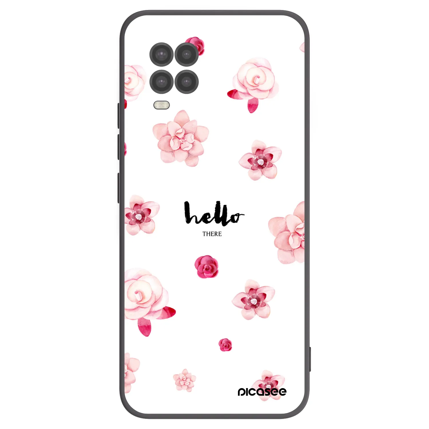 Picasee Xiaomi Mi 10 Lite Hülle - Schwarzes Silikon - Hello there