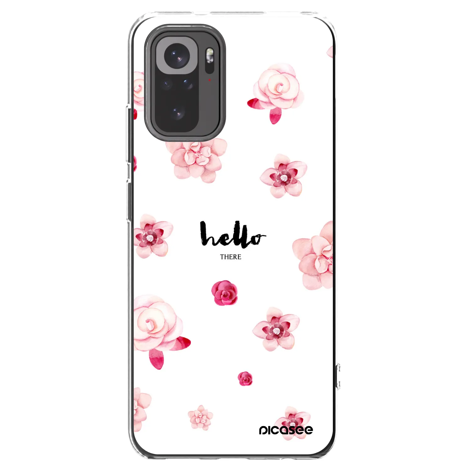 Picasee Xiaomi Redmi Note 10S Hülle - Transparentes Silikon - Hello there