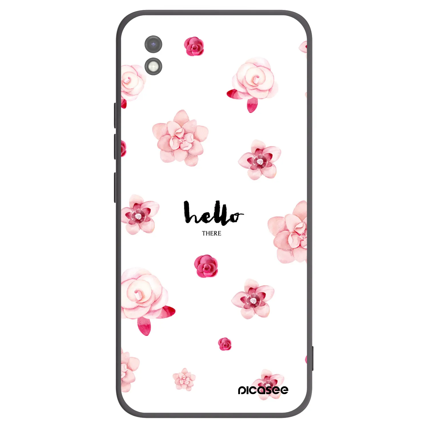 Picasee Xiaomi Redmi 9AT Hülle - Schwarzes Silikon - Hello there