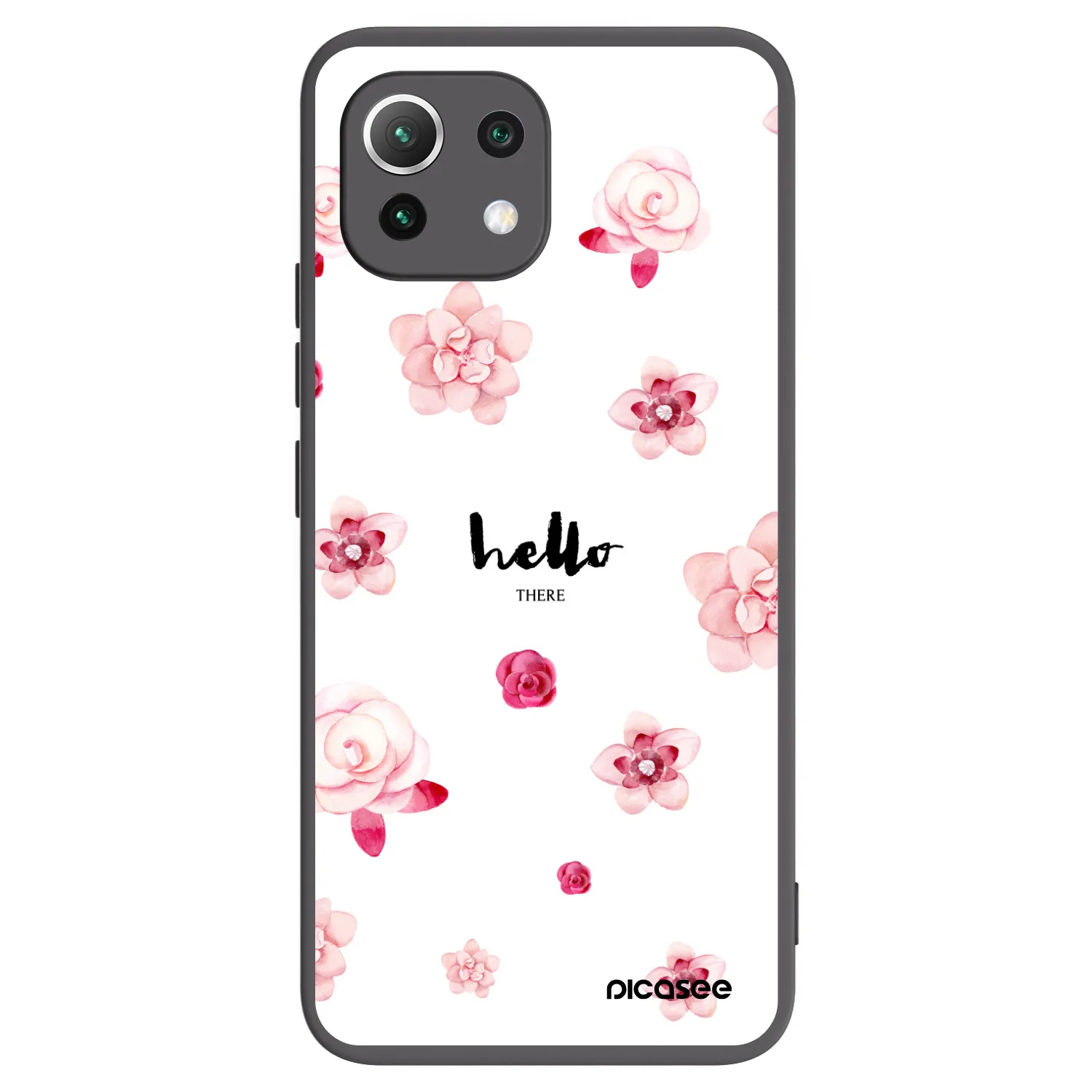 Picasee Xiaomi Mi 11 Lite Hülle - Schwarzes Silikon - Hello there