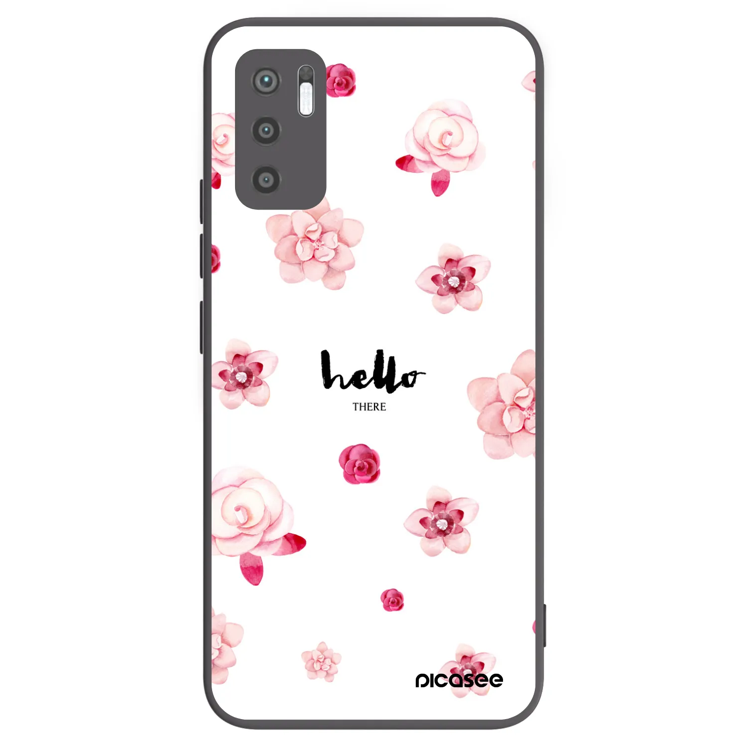 Picasee Xiaomi Redmi Note 10 5G Hülle - Schwarzes Silikon - Hello there