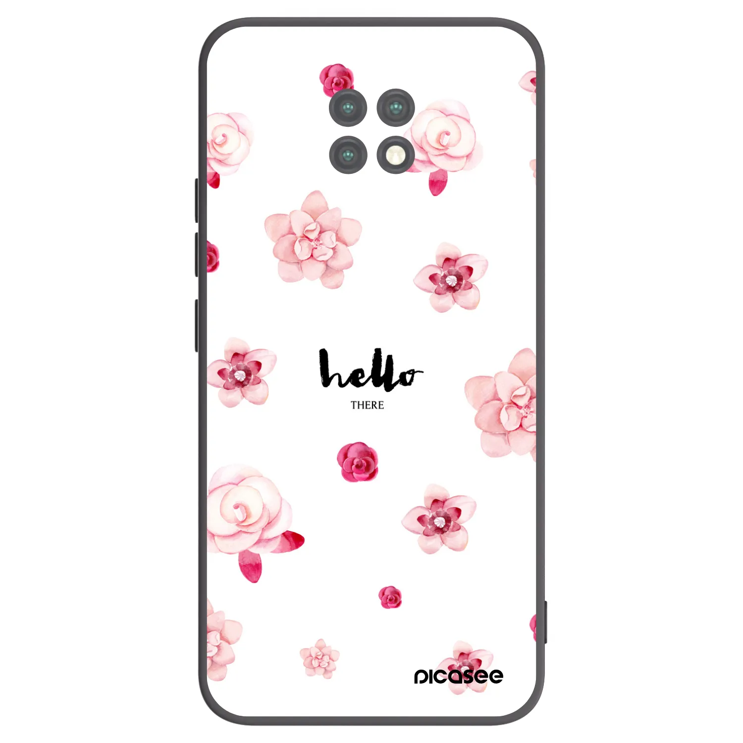 Picasee Xiaomi Redmi Note 9T Hülle - Schwarzes Silikon - Hello there