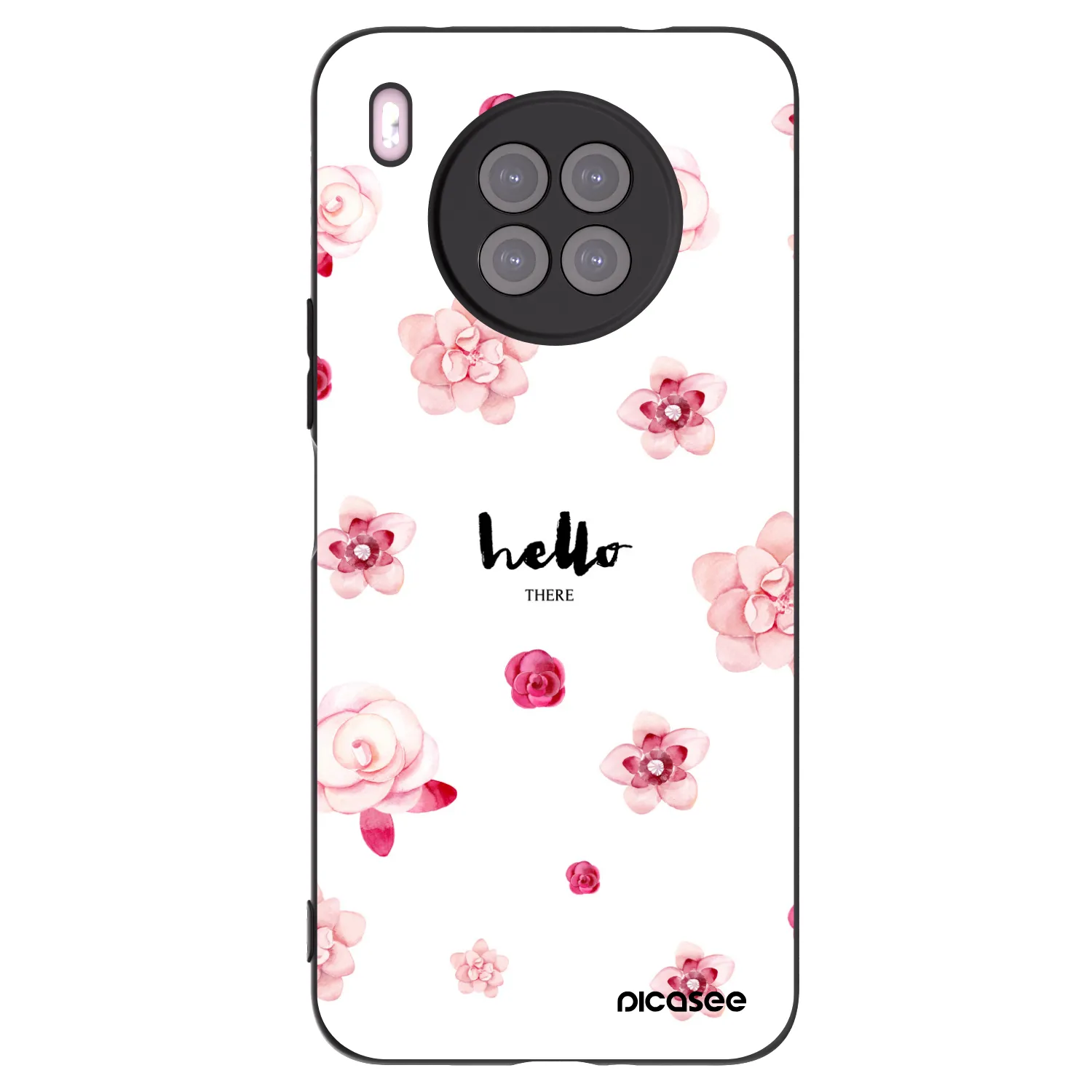 Picasee Huawei Nova 8i Hülle - Schwarzes Silikon - Hello there