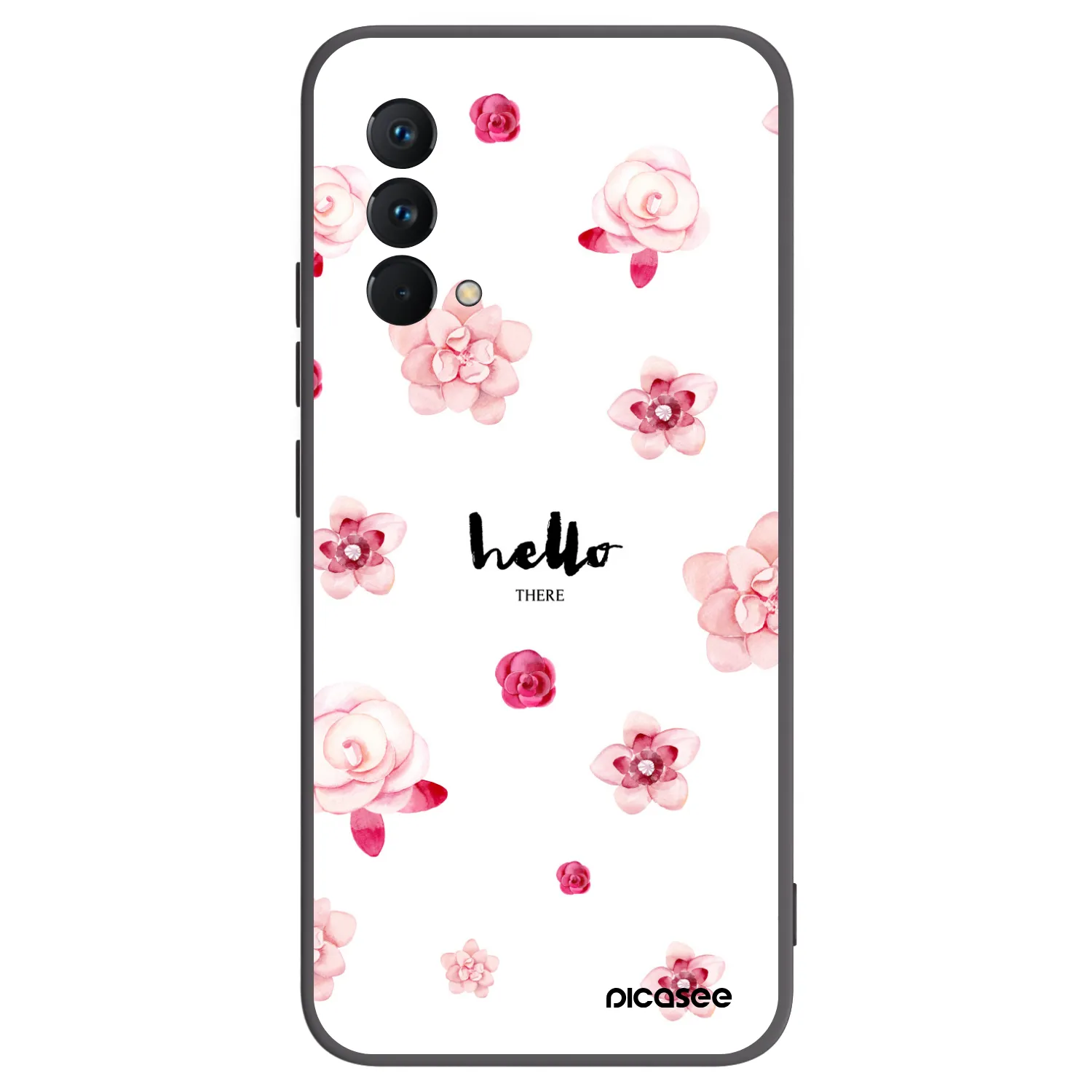 Picasee Realme GT Master Edition 5G Hülle - Schwarzes Silikon - Hello there